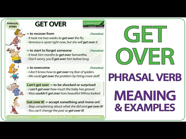 GET OVER - Phrasal Verb Meaning & Examples in English | Learn English Phrasal Verbs