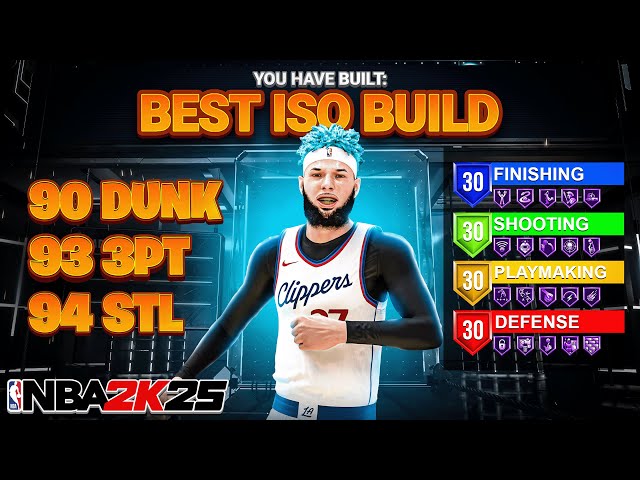 BEST ISO BUILD IN NBA 2K25! Best ALL-AROUND GUARD BUILD! Best Build NBA 2K25!