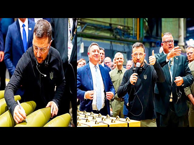 President Zelensky's SURPRISE Visit to US Army Plant in Scranton PA