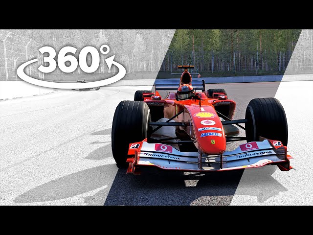 F1 racing 360° Ferrari F2004 onboard VR Experience