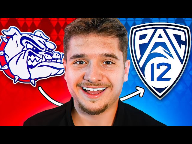 I Created Gonzaga in the NEW Pac-12