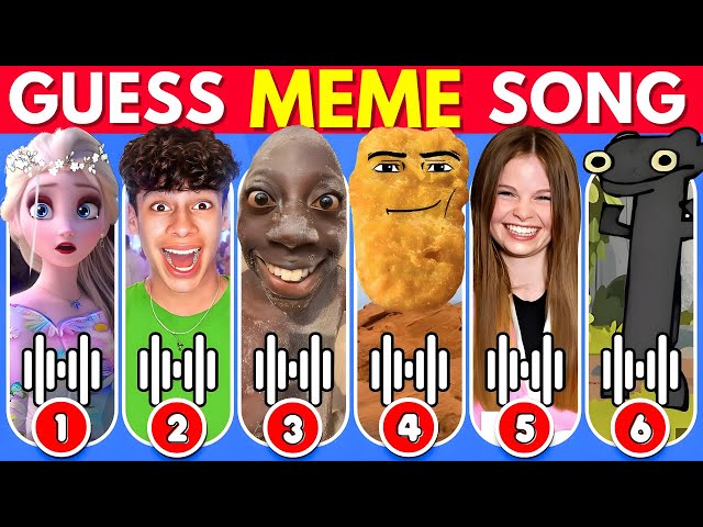 GUESS MEME & WHO'S SINGING 🎤🎵 🔥| Lay Lay, King Ferran, Salish Matter, Gegagedigedagedago, Elsa,Mario