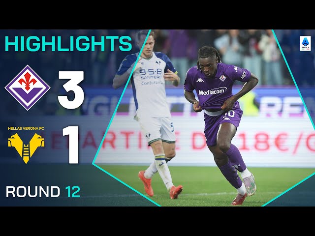 FIORENTINA-VERONA 3-1 | HIGHLIGHTS | Kean hat-trick for the Viola | Serie A 2024/25