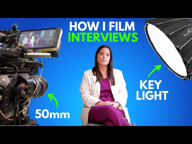 How to Film Interviews "Talking Head" Style Videos