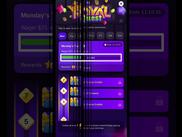 Getting started with Casino Royal Quests (iOS)