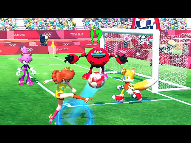 Mario & Sonic At The Olympic Games Tokyo 2020 Football Jet, Daisy, Peach, Metal Sonic