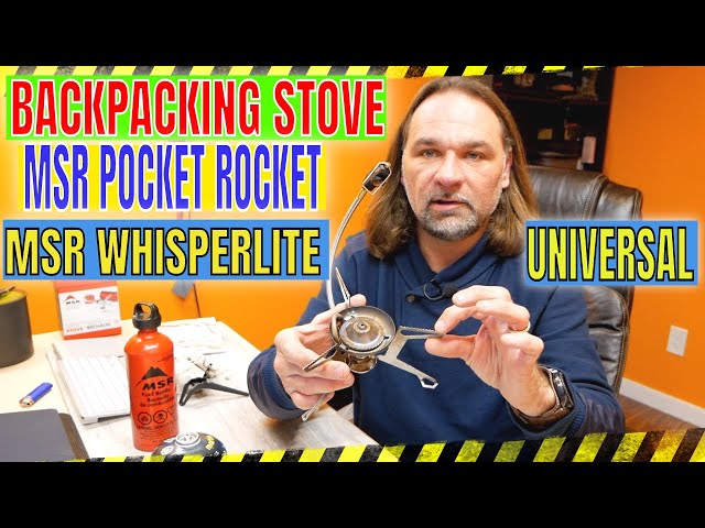 MSR POCKET ROCKET, MSR WHISPERLITE UNIVERSAL STOVE BEST FOR MOTORCYCLE CAMPING