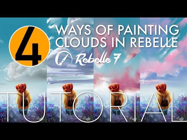 4 Ways of Painting Clouds in Rebelle - Tutorial