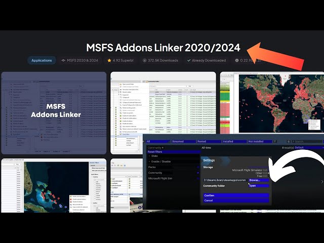 How to Find, Change and Manage your Community Folder for MSFS2024 with updated Addon Linker