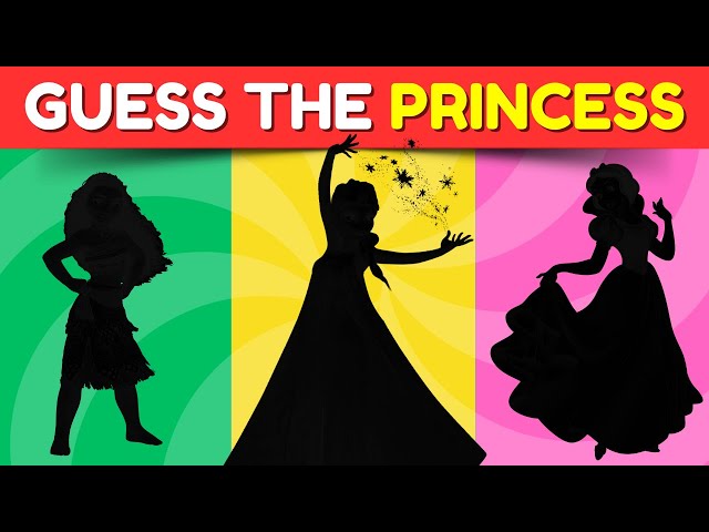 Guess the Disney Princess Silhouettes Challenge | Fun Quiz for Disney Fans!