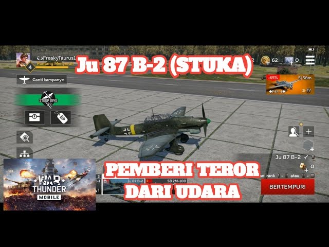 COBA BOMBER STUKA (Ju 87 B-2)❗️SANG DUTA TEROMPET JERICHO❗️|| War Thunder Mobile Indonesia