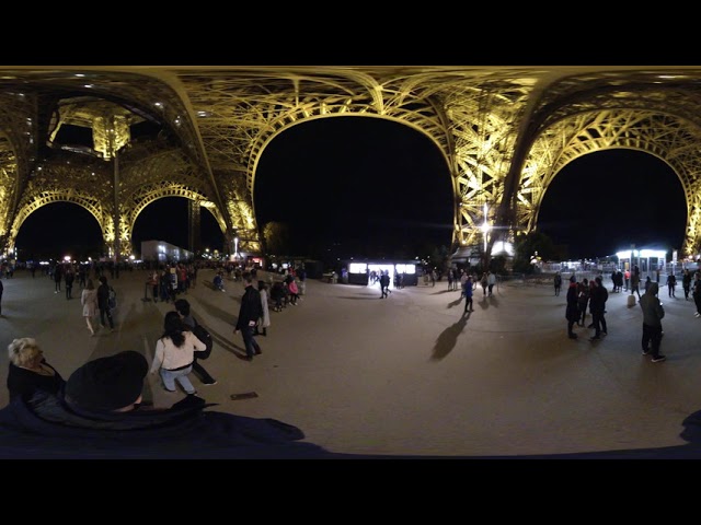 Entering the Eiffel Tower at the Bottom Entrance