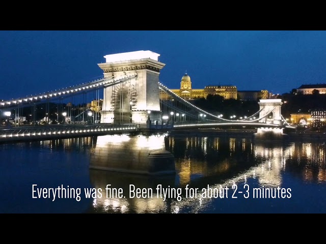 My DJI Spark Disconnected - Almost Sank 😬😭🐠 Budapest Night Drone Footage  DJI Aircraft Disconnected