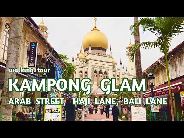 SINGAPORE :  Kampong GLam, Arab Street, Haji Lane, Bali Lane, Sultan Mosque