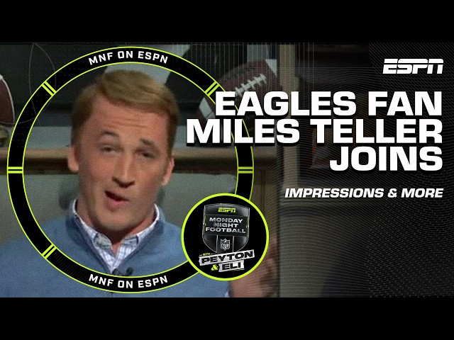 EAGLES FAN Miles Teller on his Peyton impression, Top Gun: Maverick beach scene & MORE | ManningCast