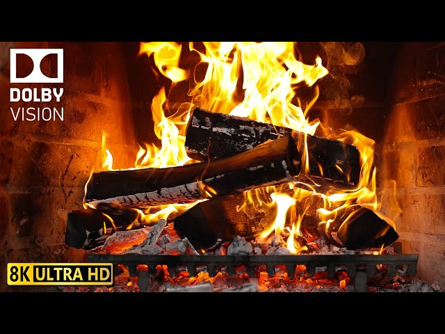 🔥 Cozy Fireplace 4K (LIVE 24/7). Fireplace with Crackling Fire Sounds.