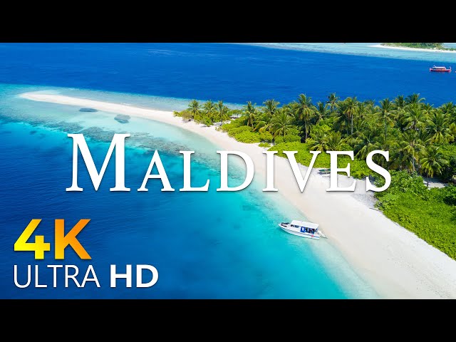 24 HOURS DRONE FILM MALDIVES in 4K + Relaxation Film 4K | Nature Relaxation Ambient