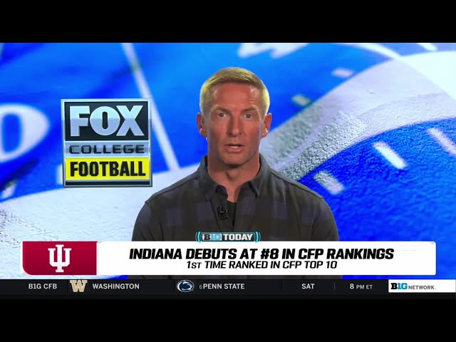 Should INDIANA Have a HIGHER CFP Ranking? | Joel Klatt Discusses Big Ten Teams in The First Rankings