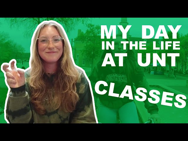 Going to Class + College Essentials & Best Study Spots | My Day in the Life Vlog at UNT