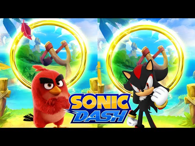 Sonic Dash Gameplay 2024 - RED VS SHADOW