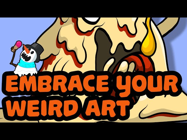 How One Silly Snowman Helped Me Embrace My Weird Art | Drawing Timelapse