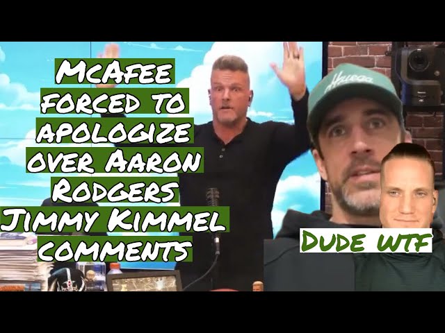 Pat McAfee forced to apologize over Aaron Rodgers Jimmy Kimmel spat