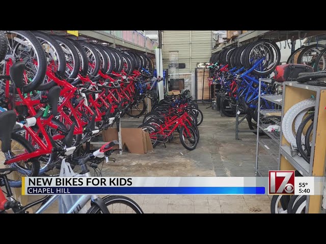 New bikes for kids in Chapel Hill