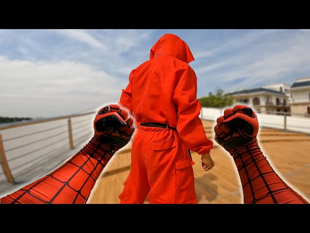 Money Heist vs Spider-Man Parkour POV || Action Movie || FLAMAN || Superhero In Reallife