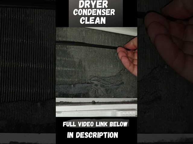 Dryer Condenser Clean #shorts