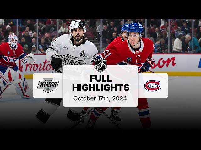 Kings at Canadiens | October 17, 2024 | NHL Full Game Highlights