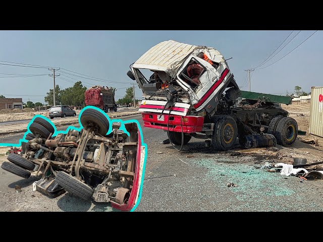 Heavy Duty Truck Trailer Road Accident Causes Of Steering System Failure “Pakistani Trucks”