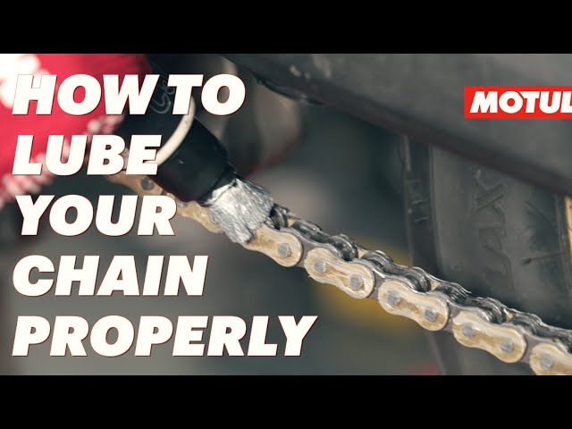 How To Lubricate Your Motorcycle Chain