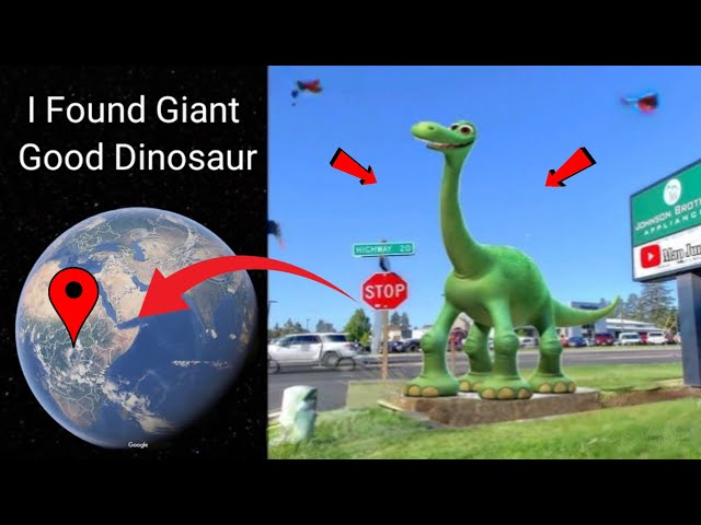 😱I Found Very Good Dinosaur On Google Earth and Google Maps In Real Life