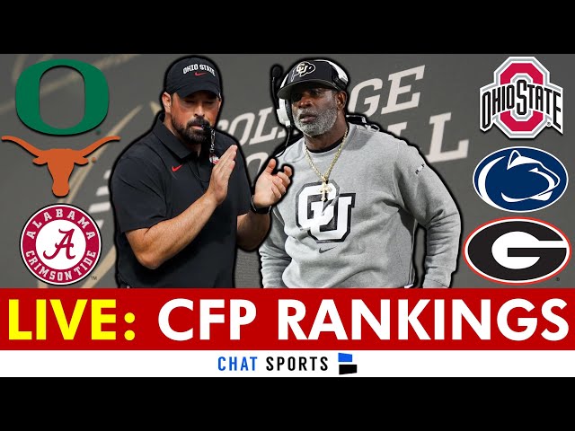 College Football Playoff Top 25 Rankings 2024 LIVE