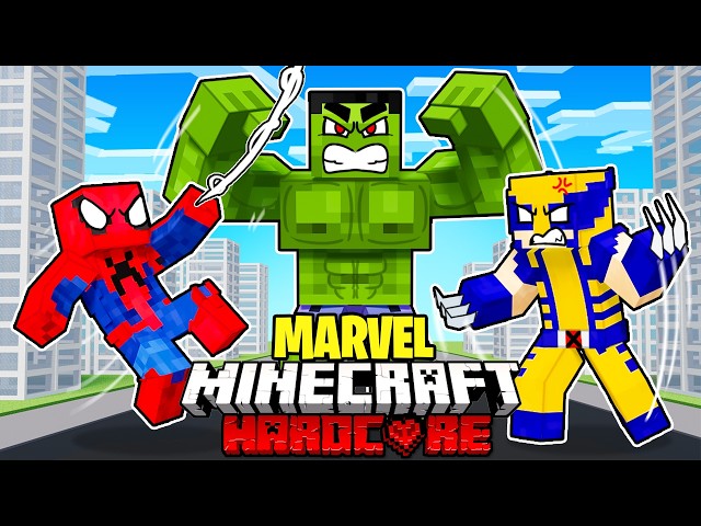 100 Players Simulate SUPERHEROES in Minecraft...