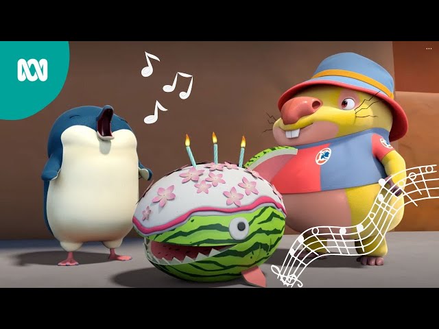 🎶 Squishy Wishy 🐧🌊  | Kangaroo Beach #Songs 🦘🌊 | ABC Kids