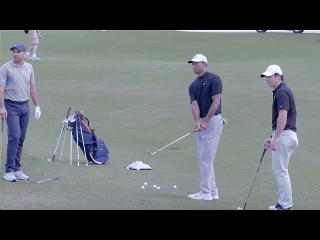 Tiger Woods, Rory McIlroy & Jason Day Short Game Session | TaylorMade Golf