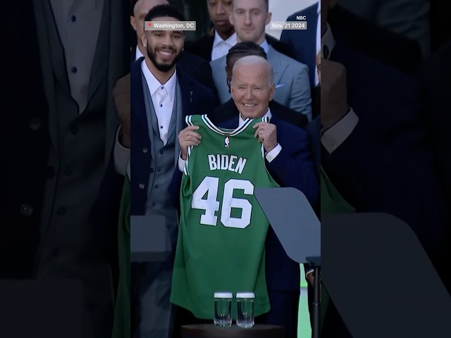 Biden hosts 2024 NBA champions Boston Celtics at the White House