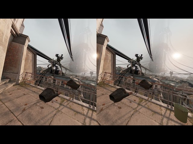 Half life Alyx  video 3D SBS experiencia de mecanicas del juego Google Cardboard Vr Box