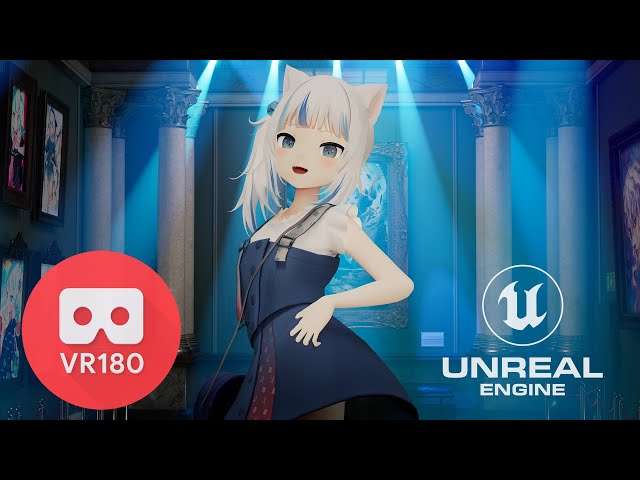 [MMD] [VR180] UE5: Gawr Gura \ がうる・ぐら | デビル / てにをは feat.可不 4K 60Fps