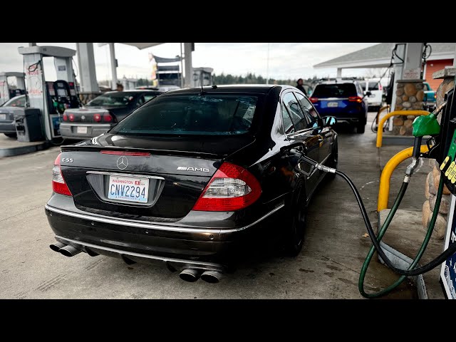 Commuting the 600hp E55 AMG + Broke the Crank Pulley!!!