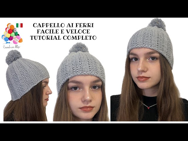 Handmade knitted hat - Easy even for beginners - Tutorial from A to Z