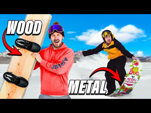 Ultimate Homemade Snowboard Build Battle!