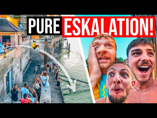 FULL SEND in Basel! | Parkour Event ESKALIERT MAßLOS! 🇨🇭 | 18M Brückensprünge & Rocket Man Upgrade