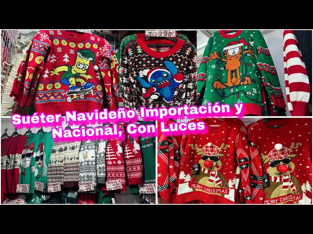 🎄 Suéter Navideño Nacional, Importación, Con Luces y Duo CENTRO CDMX