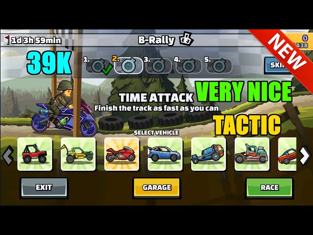 💯🤩 39K NICE TACTIC (B-Rally) - Hill Climb Racing 2