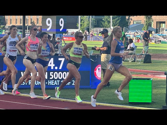 Elle St. Pierre, Parker Valby, Women’s 5000m Round 1 Heat 1, U.S. Olympic T&F Trials 2024