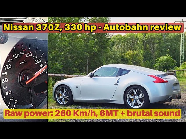 Nissan 370Z  //  "330 Japanese Horses" pulling on a German Autobahn // No speed limit! 💪🏻