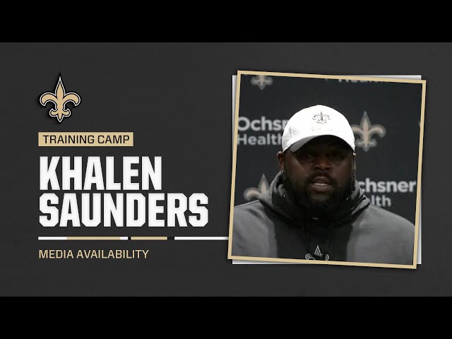 Khalen Saunders on New Locker Room, his Camp | Saints Training Camp 2024