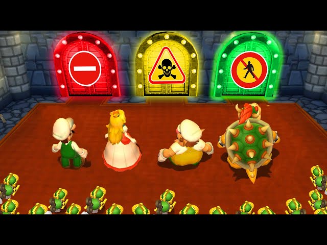 Mario Party 9 Minigames - Luigi Vs Waluigi Vs Wario Vs Peach (Master Difficulty)